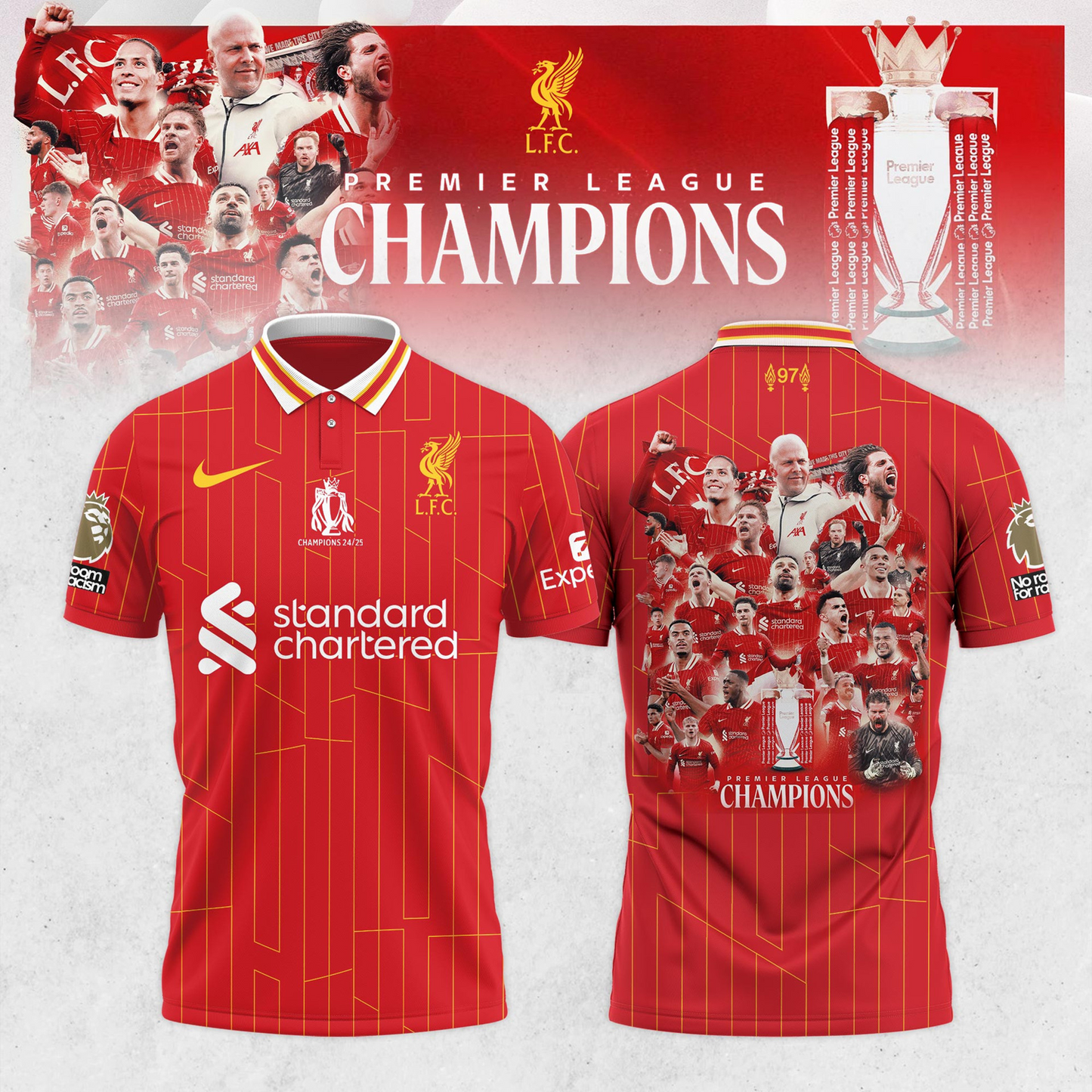 Liverpool FC Champions 3D Tshirt V1 NDD