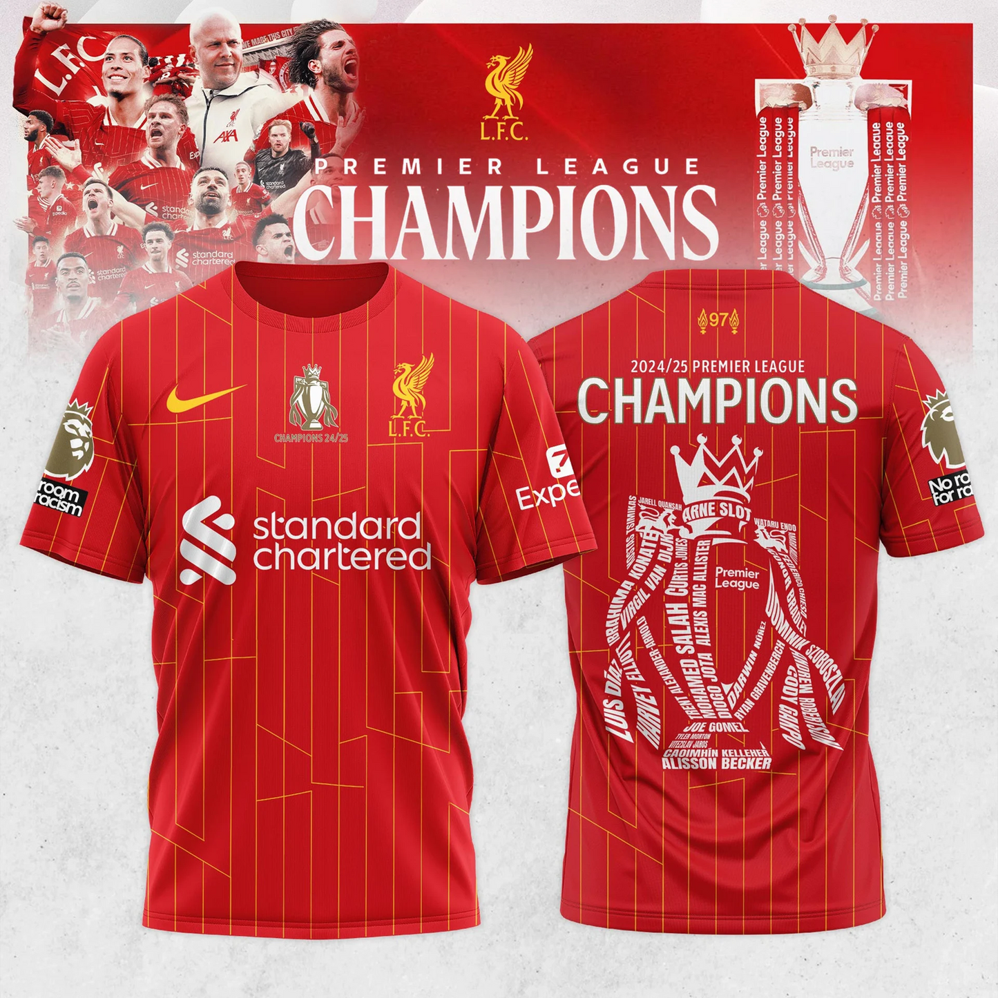 Liverpool FC Champions 3D Tshirt V2 NDD