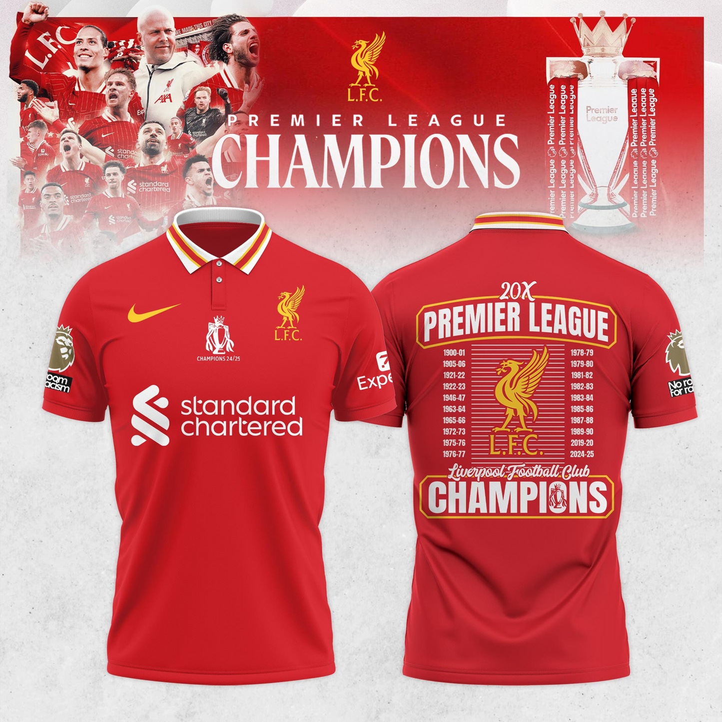Liverpool FC Champions 3D Tshirt V3 NDD