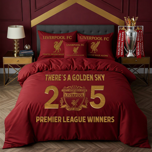 Liverpool FC Champions Premier League 2025 V4 Bedding set DDTCTND