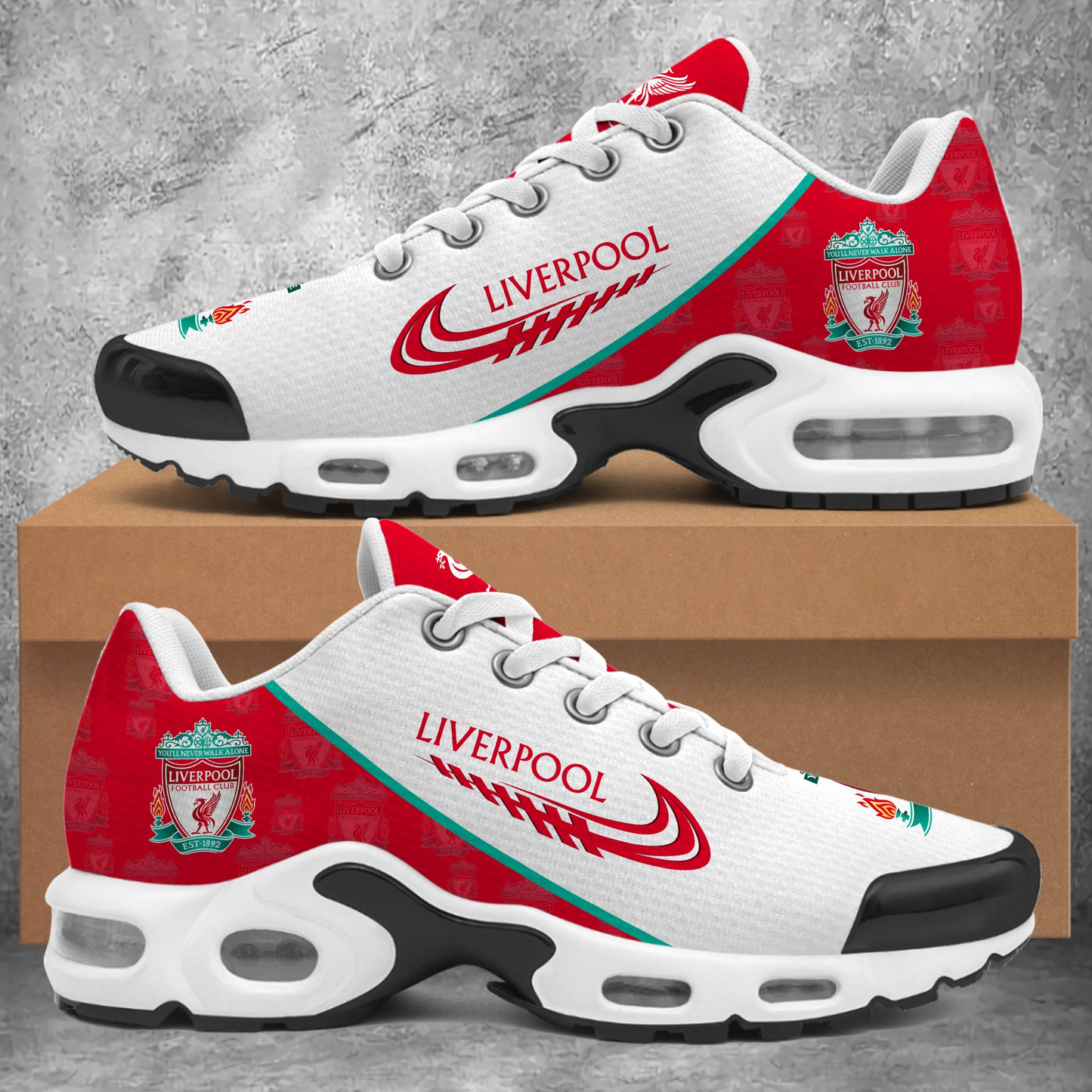Liverpool FC Champions Premier League 2025 V7 Air Max Shoes Plus DDTTTV