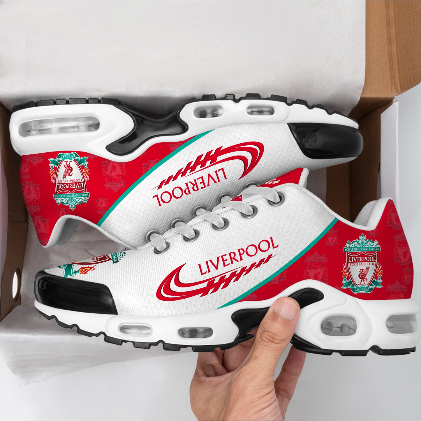 Liverpool FC Champions Premier League 2025 V7 Air Max Shoes Plus DDTTTV