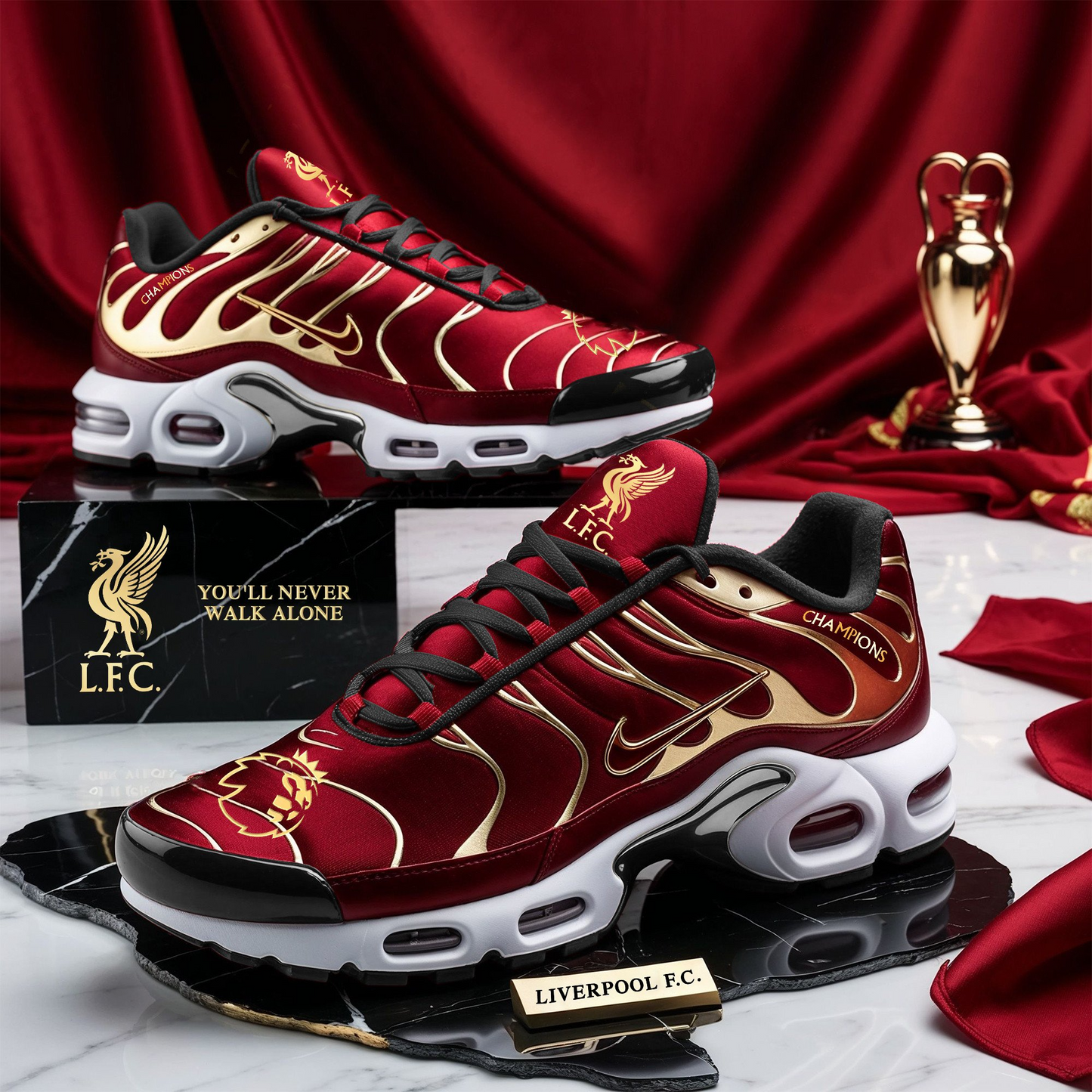Liverpool FC Champions Premier League 2025 V8 Air Max Shoes Plus DDTCTND