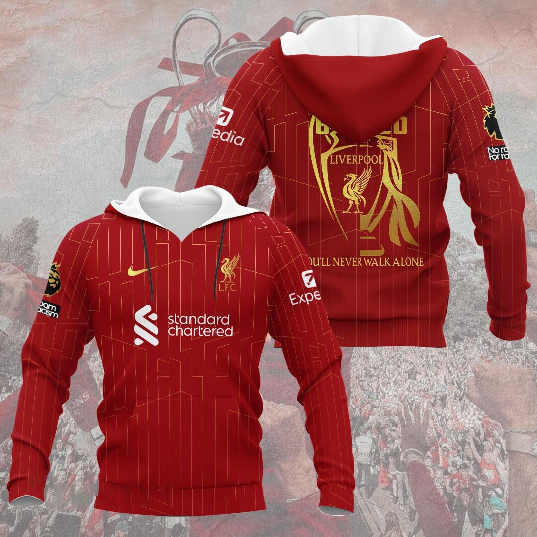 Liverpool FC Champions Premier League 20th 2025 Shirt DDTTTV