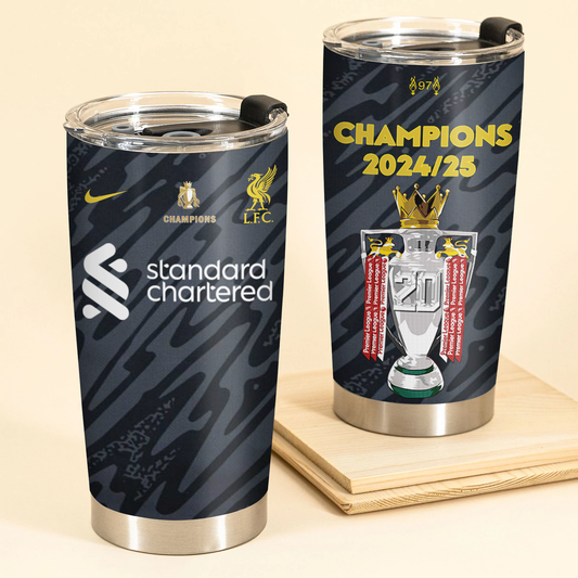 Liverpool FC Champions Premier League 20th 2025 Tumbler V10 DDTTTV