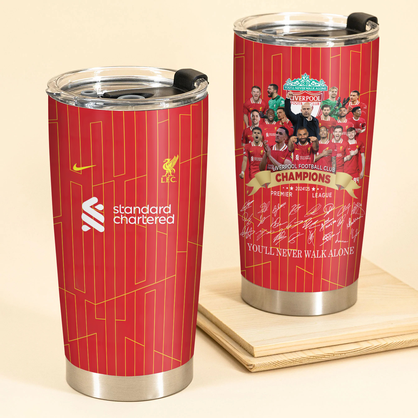 Liverpool FC Champions Premier League 20th 2025 Tumbler V6 DDTTTV
