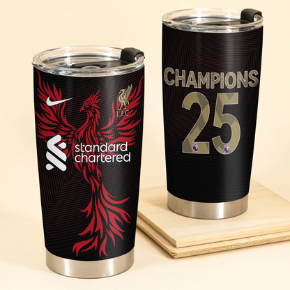 Liverpool FC Champions Premier League 20th 2025 Tumbler V8 DDTTTV