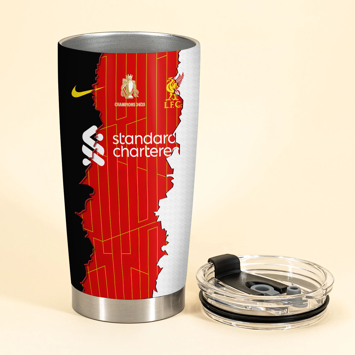 Liverpool FC Champions Premier League 20th 2025 Tumbler V9 DDTTTV