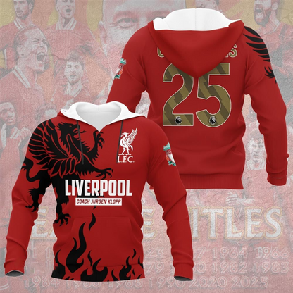 Liverpool FC Champions Premier League 20th 2025 V5 Shirt DDTTTV