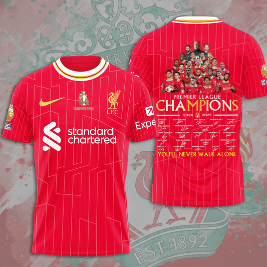 Liverpool FC Champions Premier League 3D Shirt V13 NDD
