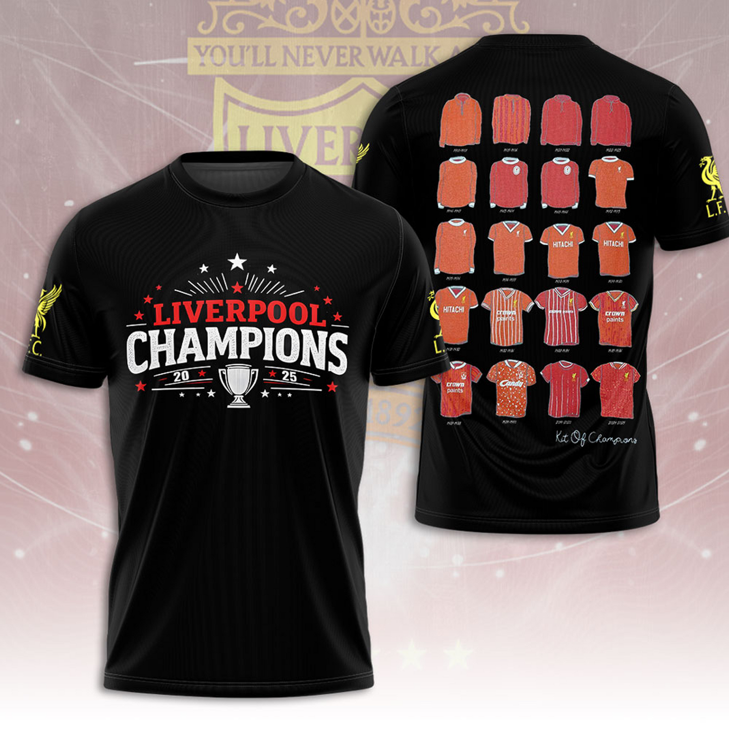 Liverpool FC Champions Premier League 3D Shirt V15 NDD