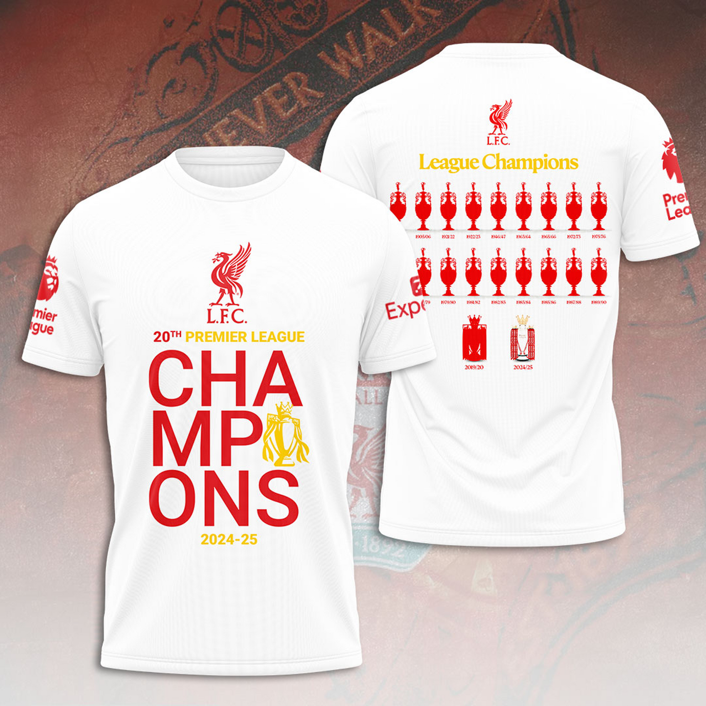 Liverpool FC Champions Premier League 3D Shirt V16 NDD