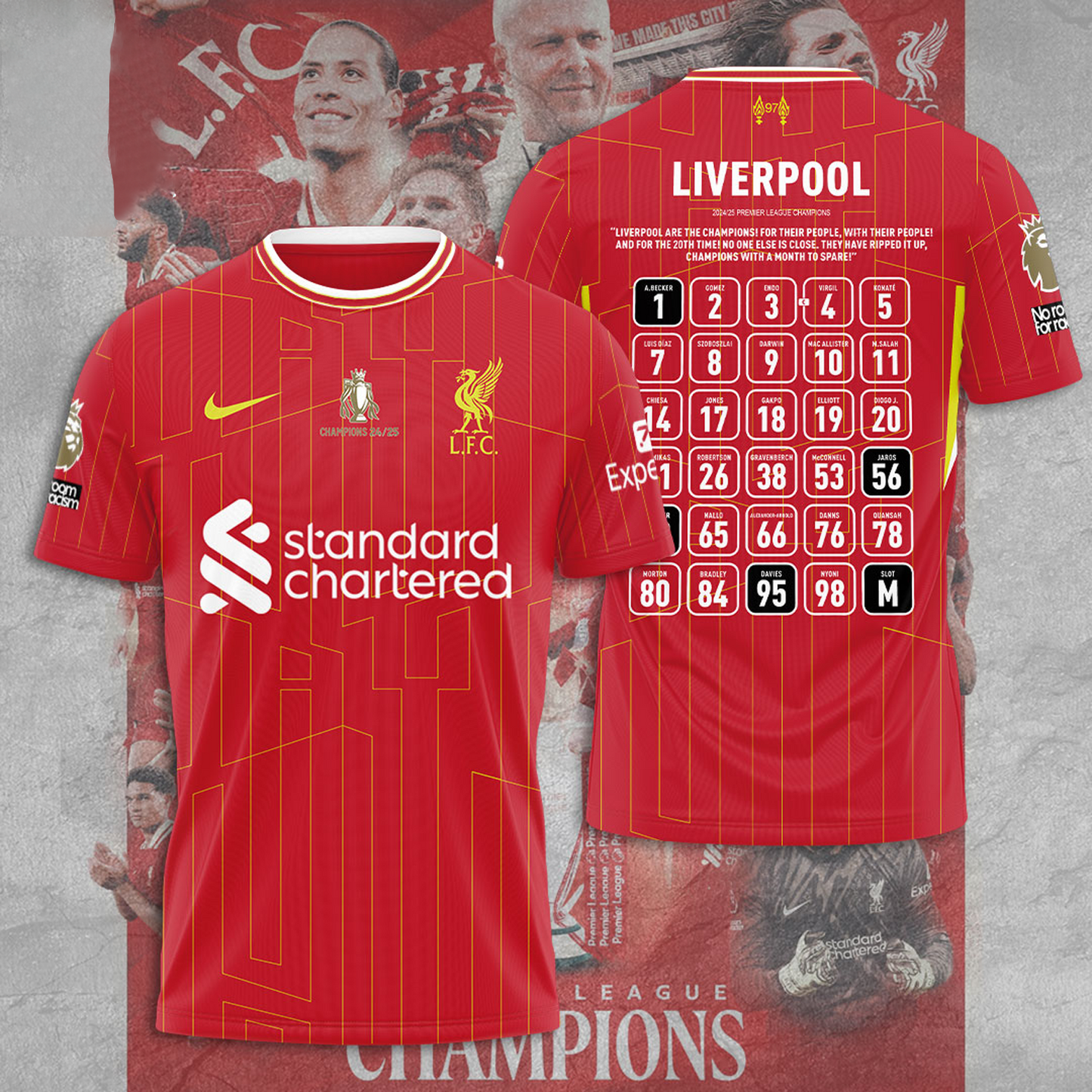 Liverpool FC Champions Premier League 3D Shirt V18 NDD