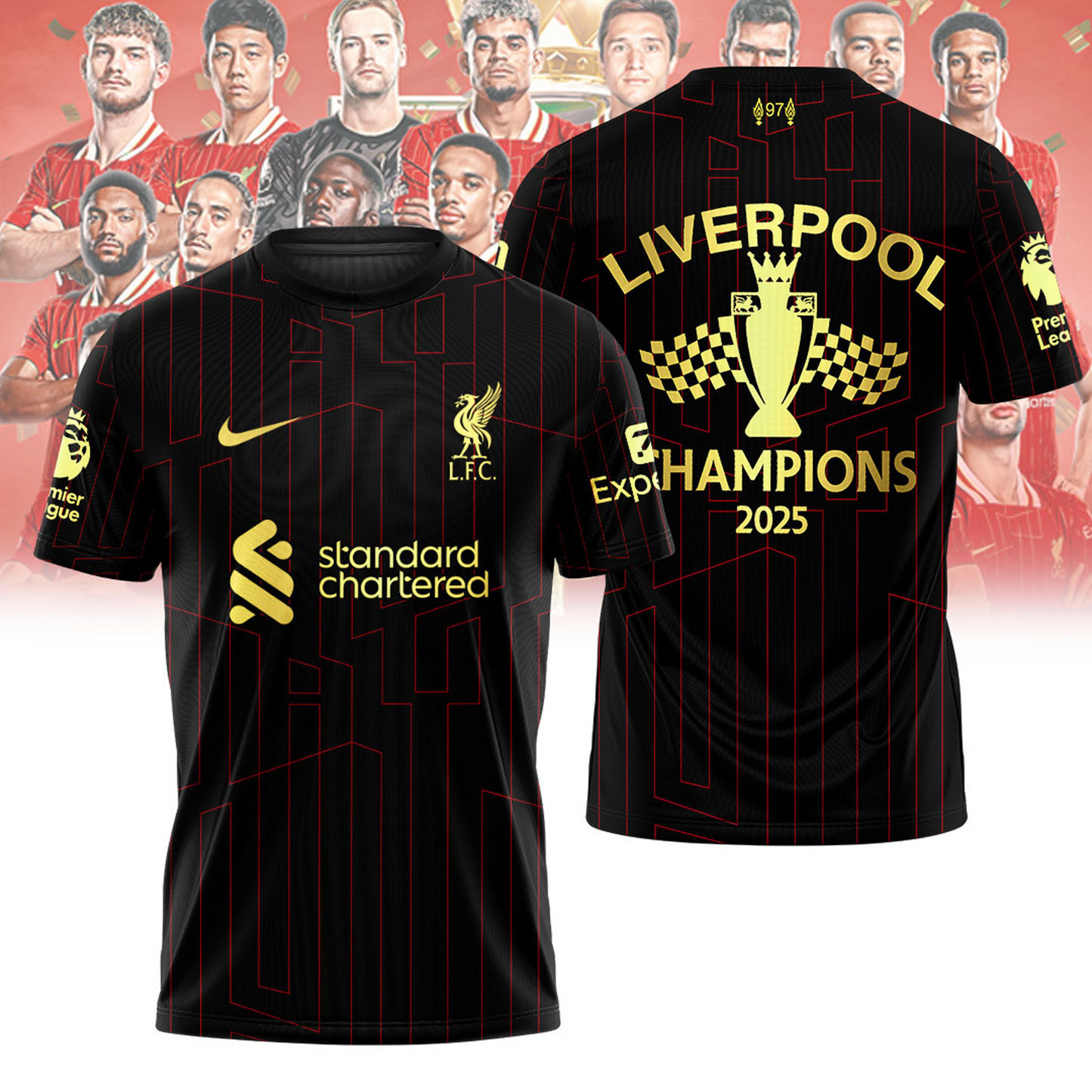 Liverpool FC Champions Premier League 3D Shirt V20 NDD