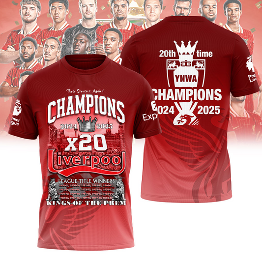 Liverpool FC Champions Premier League 3D Shirt V5 NDD