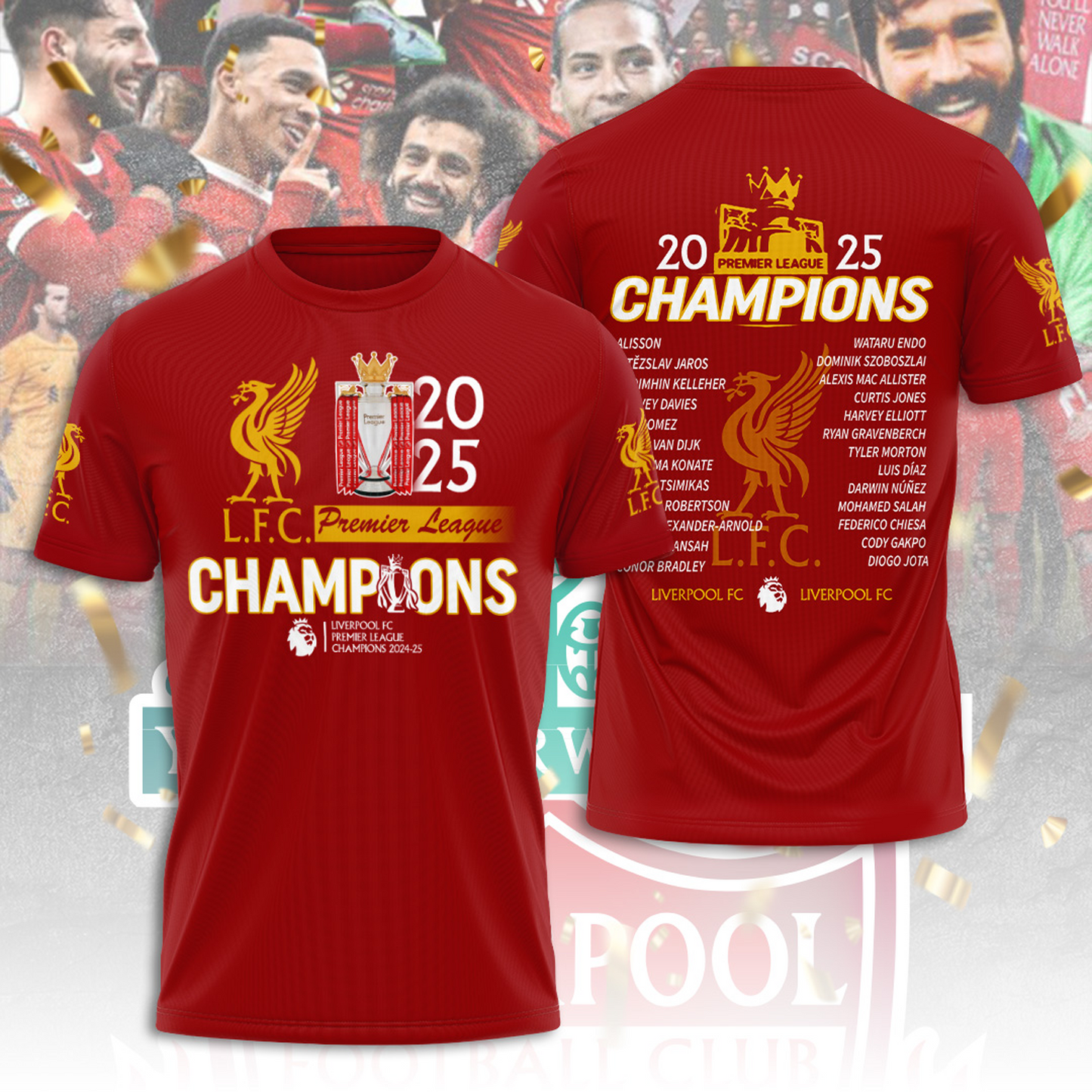 Liverpool FC Champions Premier League 3D Shirt V9 NDD