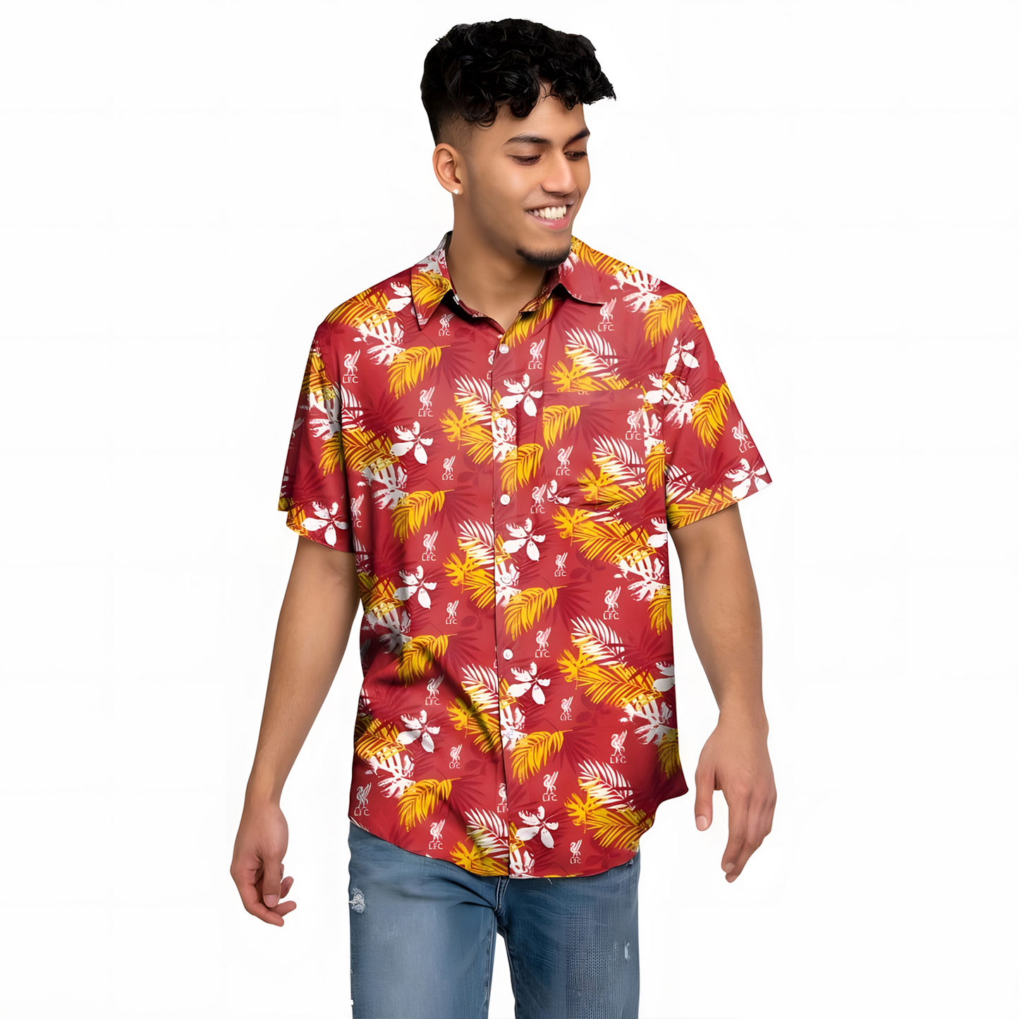 Liverpool FC Floral Hawaiian Shirt V1 DATND TANTD