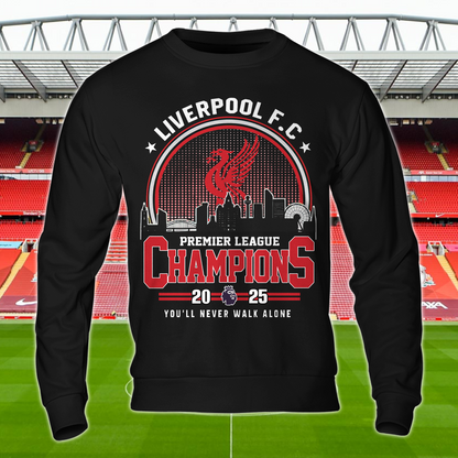 Liverpool FC Premier League Champions 2025 Shirt DDTTTV