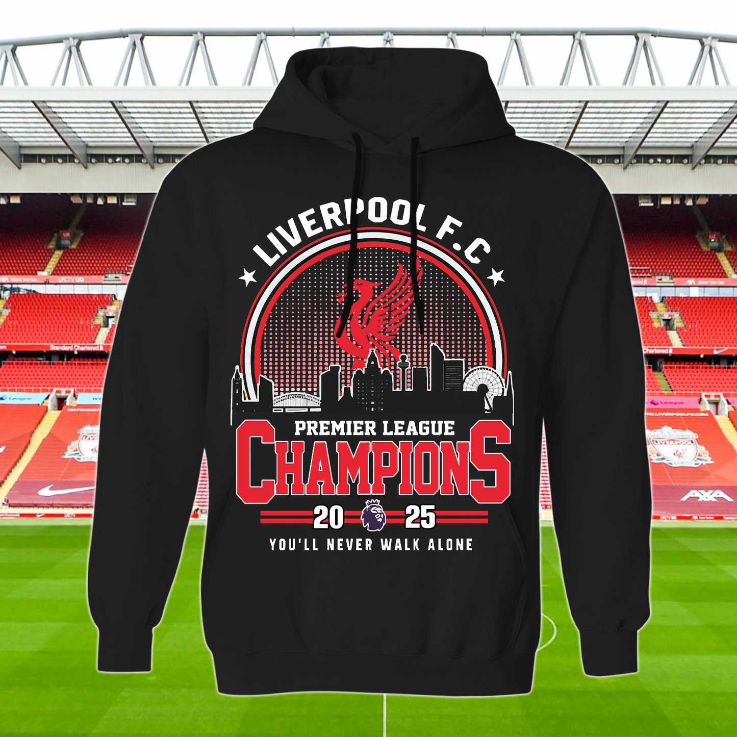 Liverpool FC Premier League Champions 2025 Shirt DDTTTV