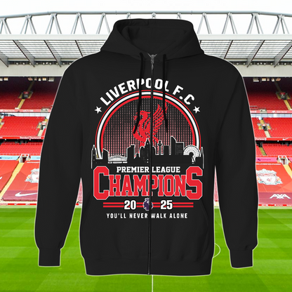 Liverpool FC Premier League Champions 2025 Shirt DDTTTV