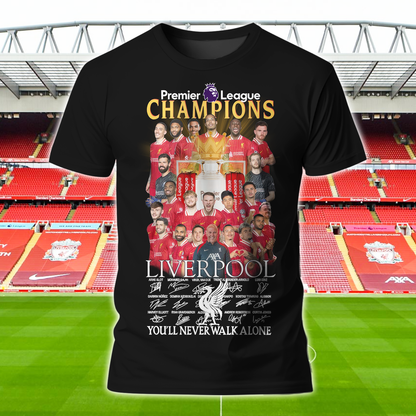 Liverpool FC Premier League Champions 2025 V10 Shirt DDTCTND