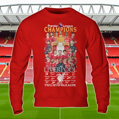 Liverpool FC Premier League Champions 2025 V10 Shirt DDTCTND