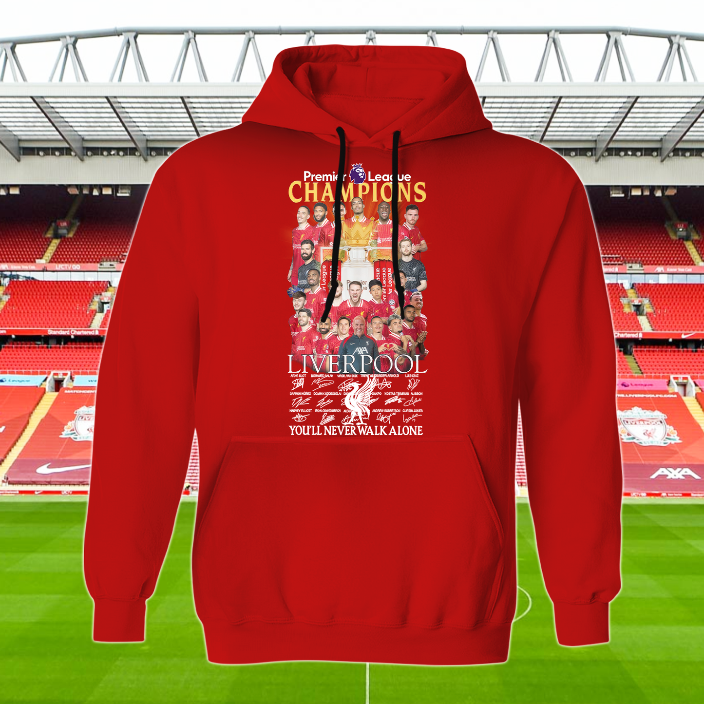 Liverpool FC Premier League Champions 2025 V10 Shirt DDTCTND
