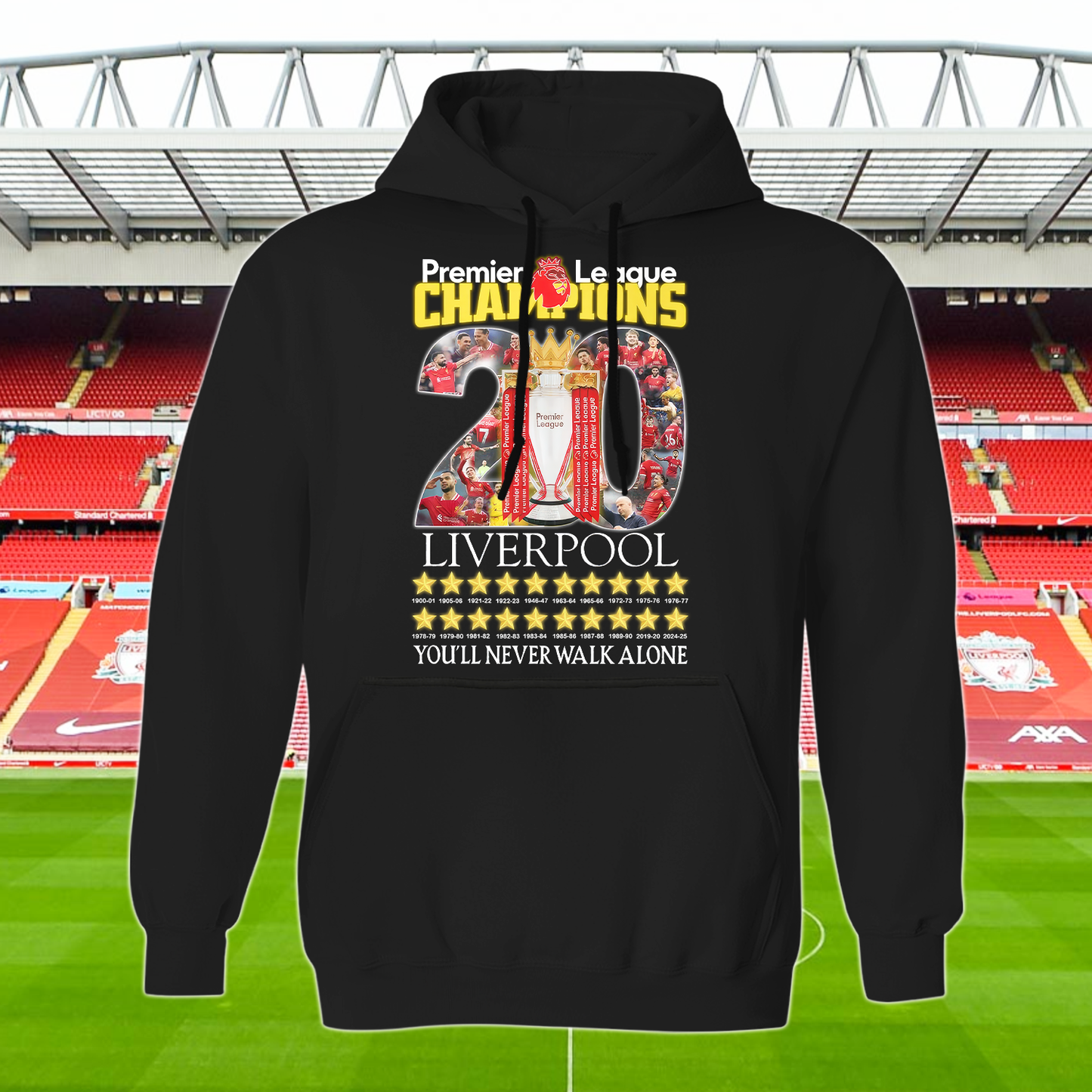 Liverpool FC Premier League Champions 2025 V11 Shirt DDTCTND