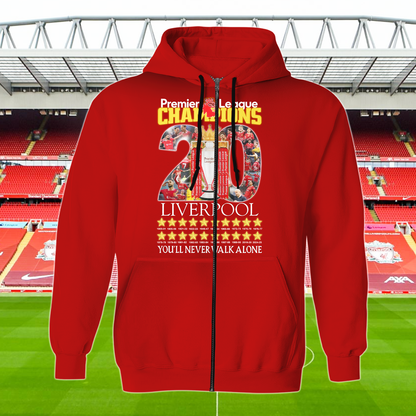 Liverpool FC Premier League Champions 2025 V11 Shirt DDTCTND