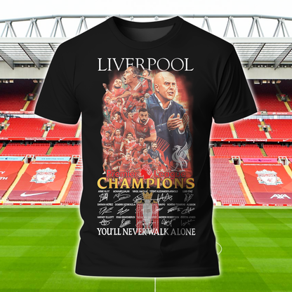 Liverpool FC Premier League Champions 2025 V12 Shirt DDTCTND