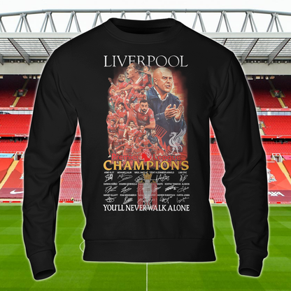 Liverpool FC Premier League Champions 2025 V12 Shirt DDTCTND