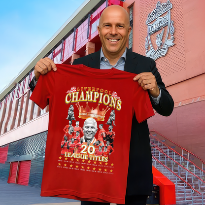 Liverpool FC Premier League Champions 2025 V13 Shirt DDTTTV