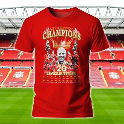 Liverpool FC Premier League Champions 2025 V13 Shirt DDTTTV