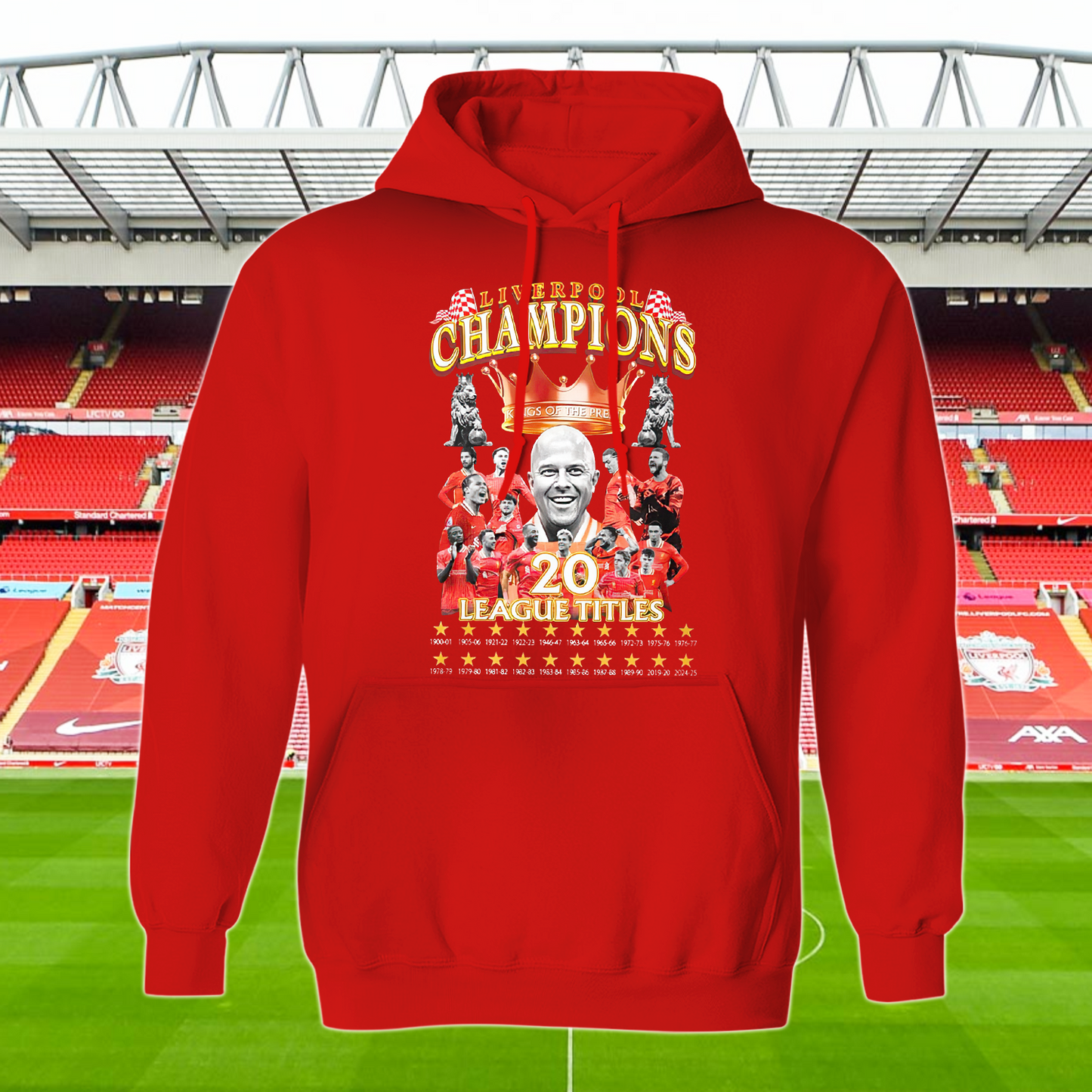 Liverpool FC Premier League Champions 2025 V13 Shirt DDTTTV