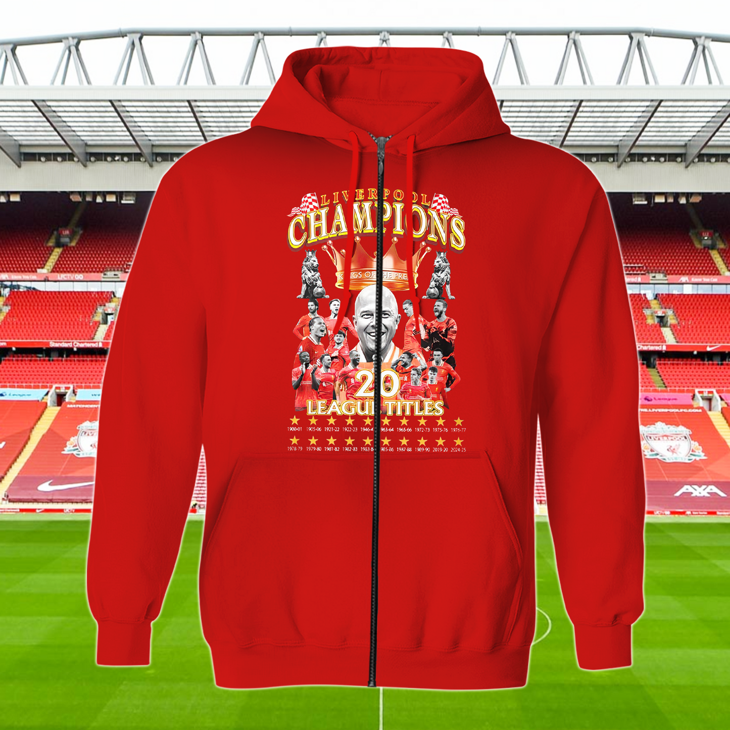 Liverpool FC Premier League Champions 2025 V13 Shirt DDTTTV