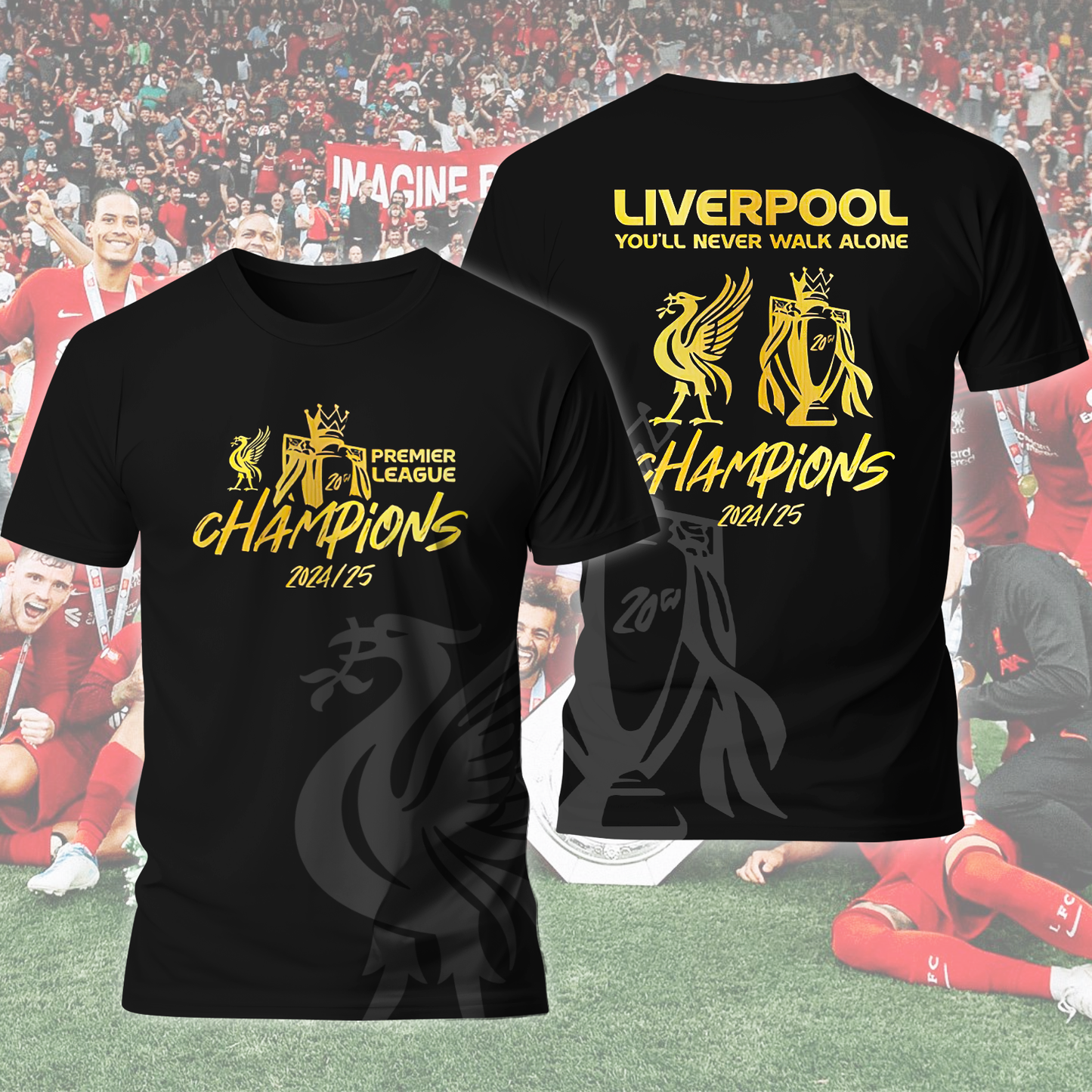Liverpool FC Premier League Champions 2025 V22 Shirt DDTCTND