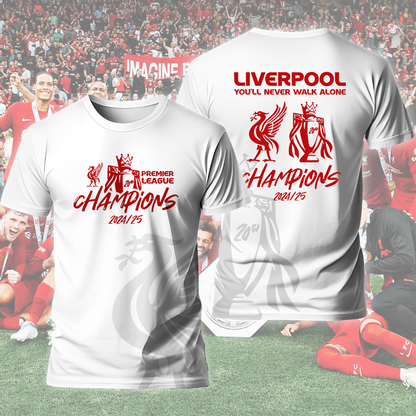 Liverpool FC Premier League Champions 2025 V22 Shirt DDTCTND