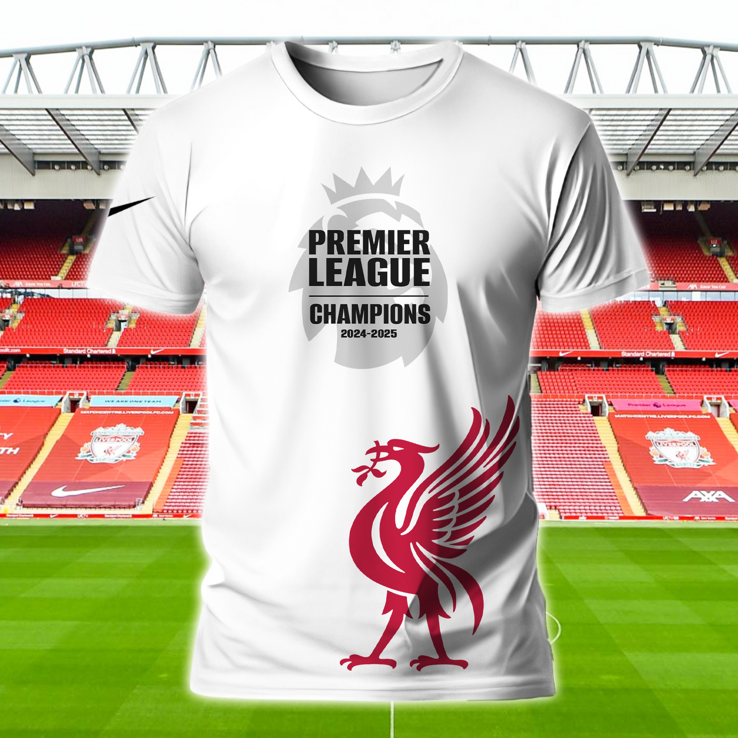 Liverpool FC Premier League Champions 2025 V3 Shirt DDTTTV