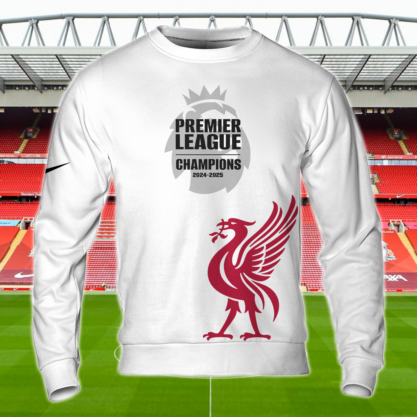 Liverpool FC Premier League Champions 2025 V3 Shirt DDTTTV