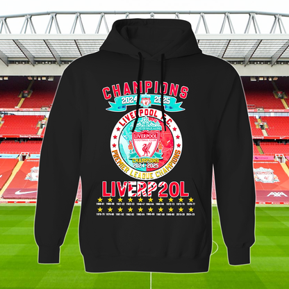 Liverpool FC Premier League Champions 2025 V4 Shirt DDTCTND