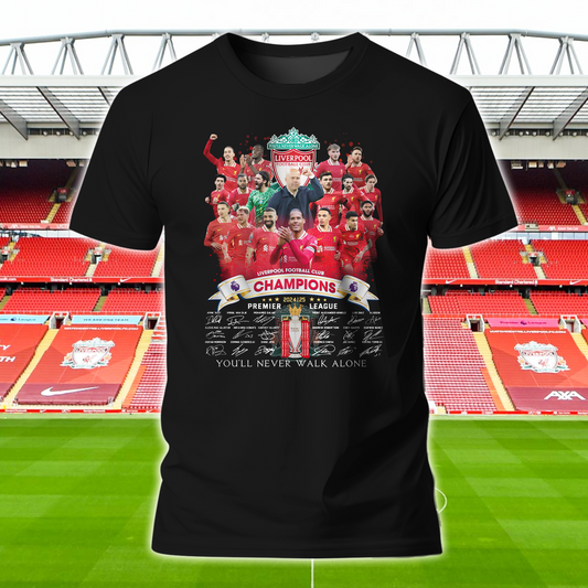 Liverpool FC Premier League Champions 2025 V6 Shirt DDTTTV
