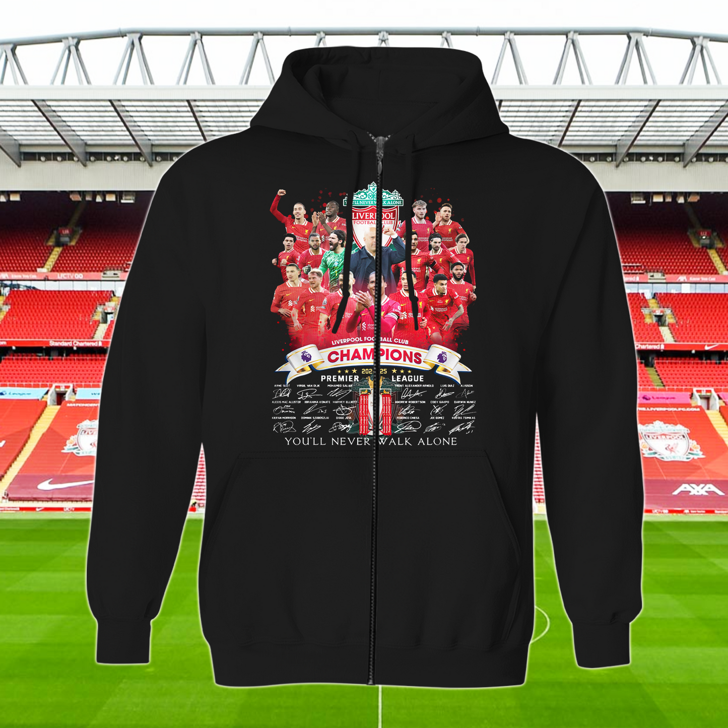 Liverpool FC Premier League Champions 2025 V6 Shirt DDTTTV