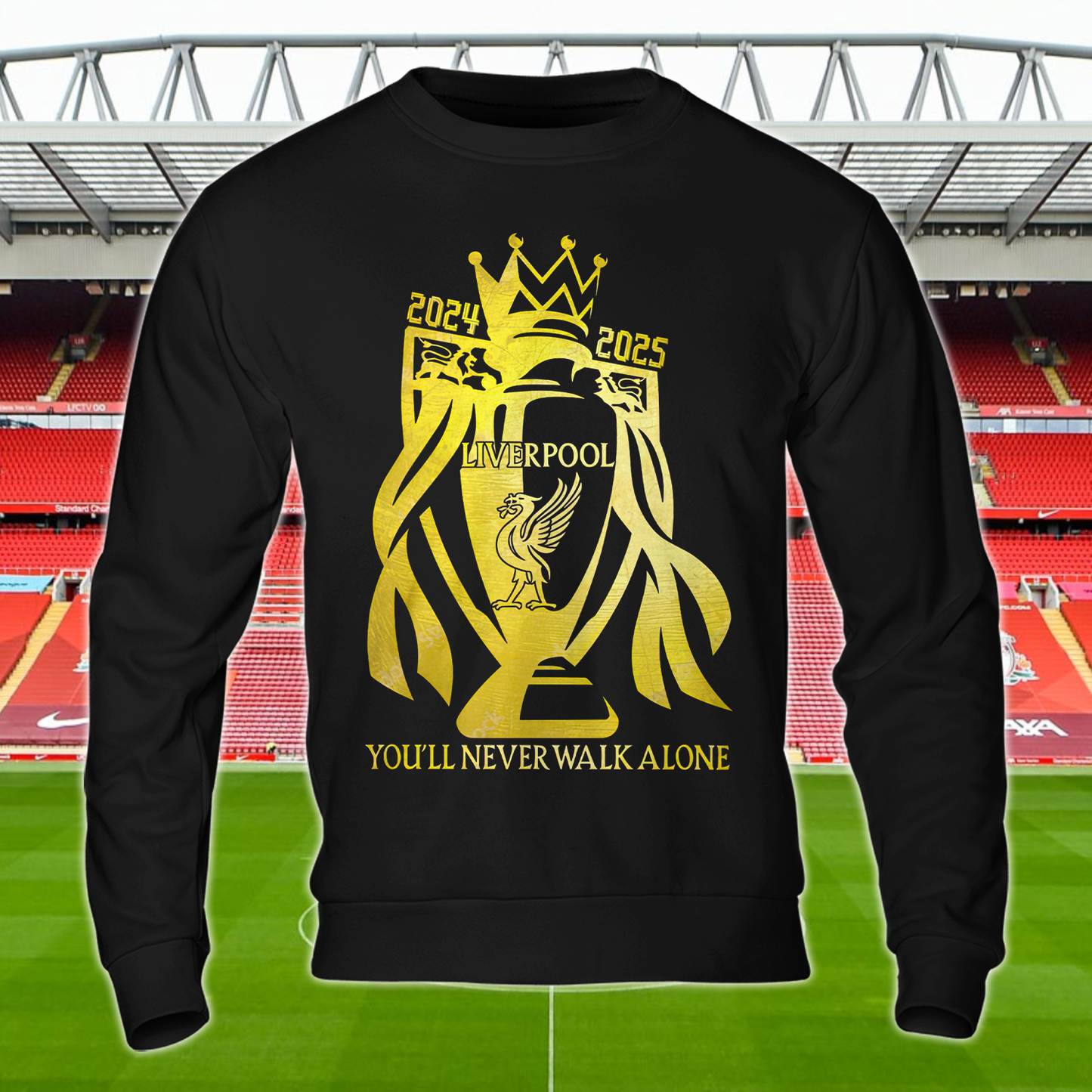 Liverpool FC Premier League Champions 2025 V7 Shirt DDTCTND