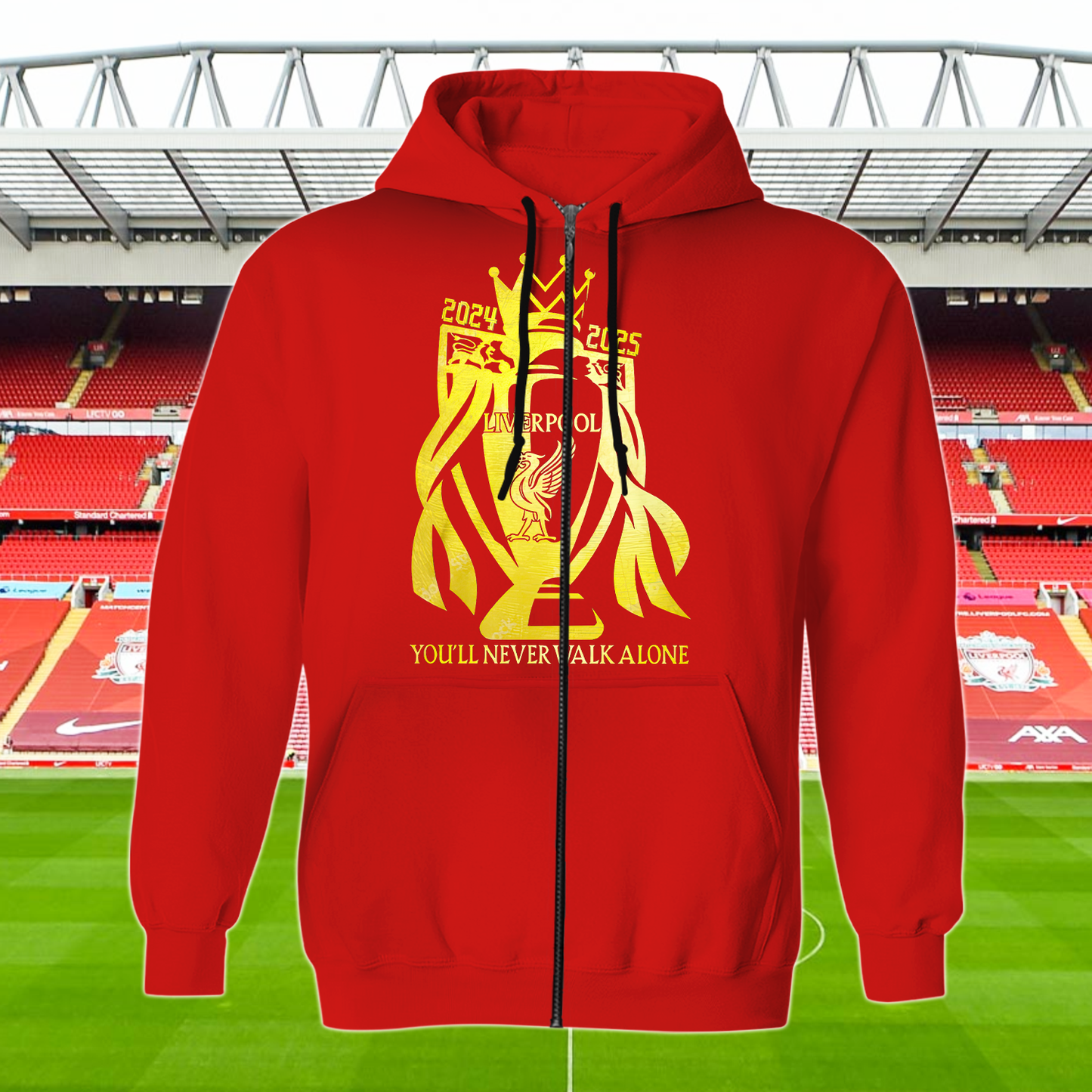 Liverpool FC Premier League Champions 2025 V7 Shirt DDTCTND