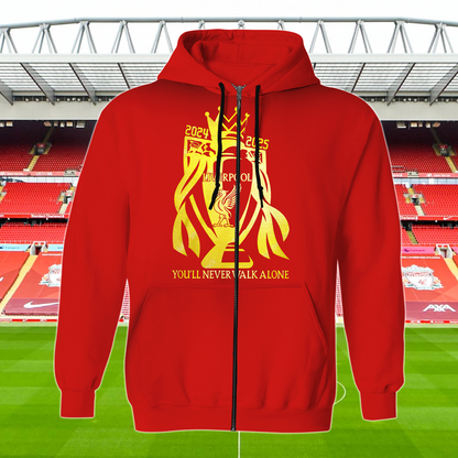 Liverpool FC Premier League Champions 2025 V7 Shirt DDTCTND