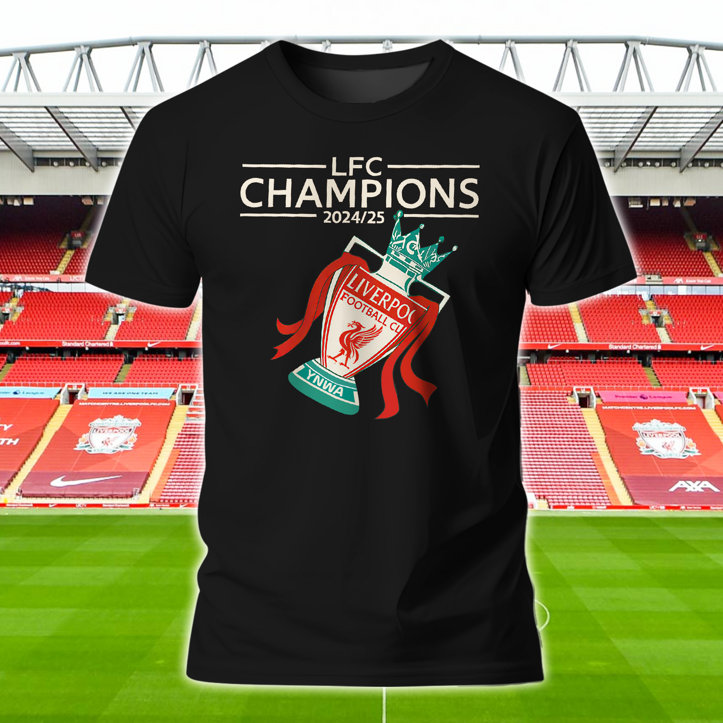 Liverpool FC Premier League Champions 2025 V8 Shirt DDTTTV