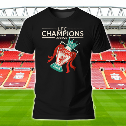 Liverpool FC Premier League Champions 2025 V8 Shirt DDTTTV