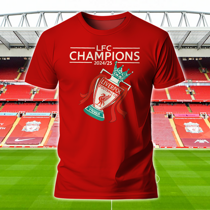 Liverpool FC Premier League Champions 2025 V8 Shirt DDTTTV