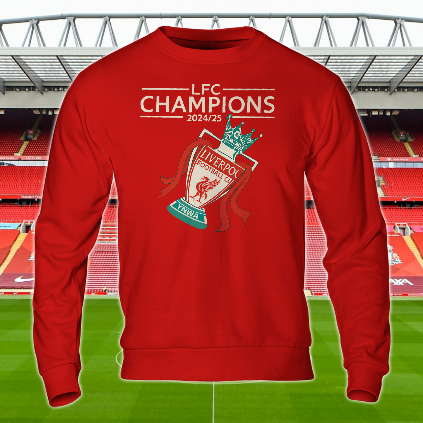 Liverpool FC Premier League Champions 2025 V8 Shirt DDTTTV