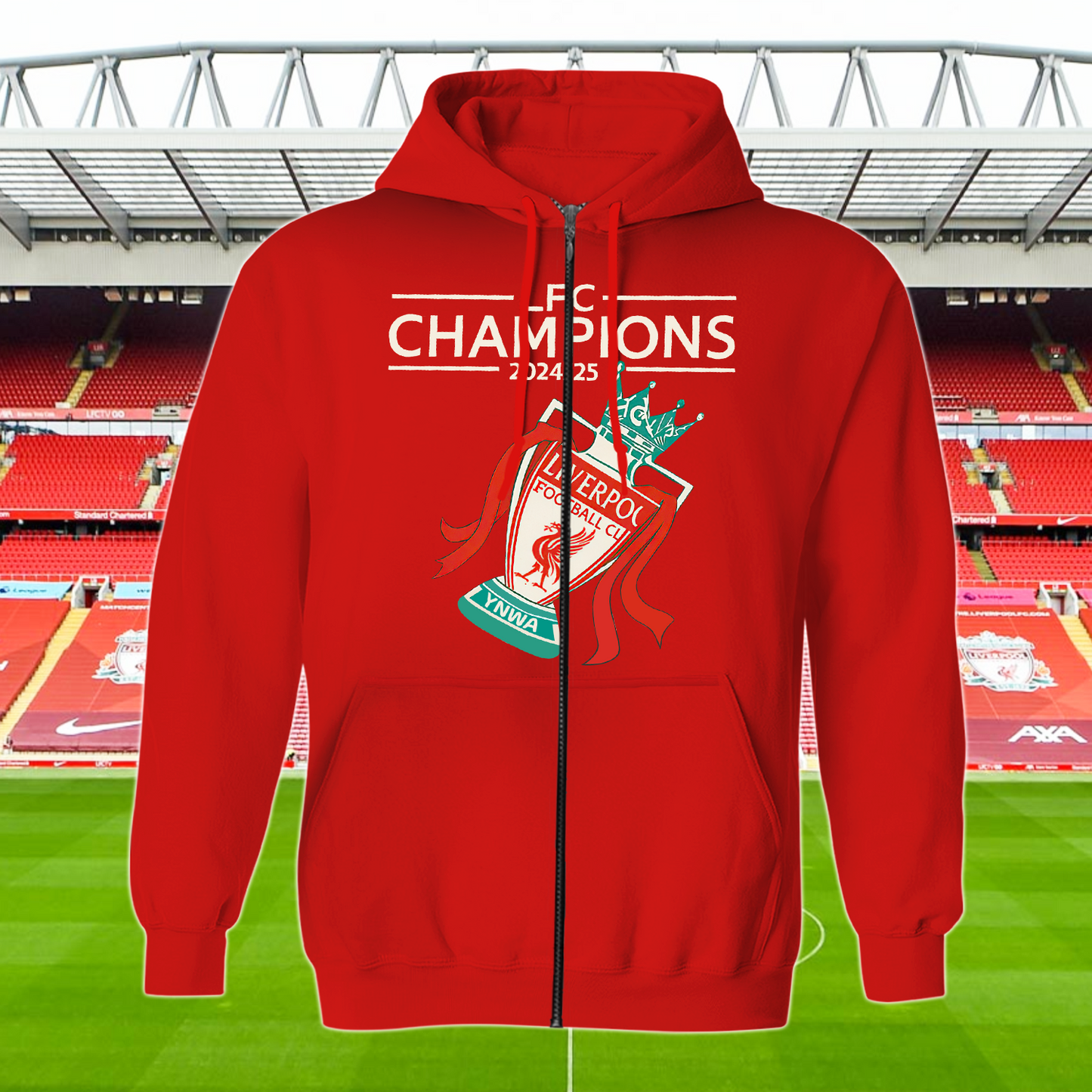 Liverpool FC Premier League Champions 2025 V8 Shirt DDTTTV